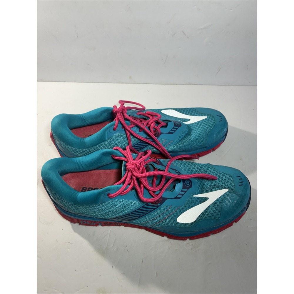 Brooks Pure Grit 5 Womens Sz 10.5 B433 Blue Sneakers Trail Running Shoes - Picture 2 of 11